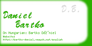 daniel bartko business card